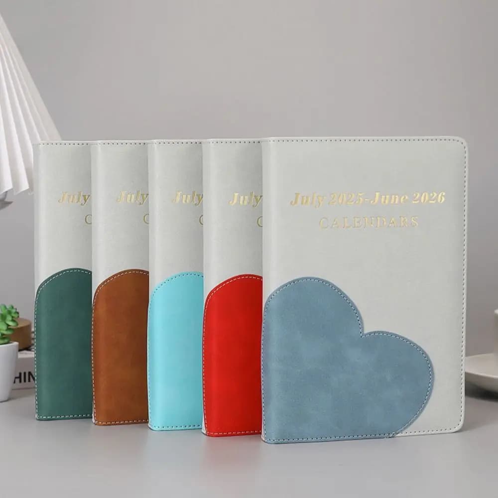 Agenda Settimanale e Mensile A5 2026, Portatile e Spessa, con Blocco Password, Quaderno a Spirale per Pianificazione Giornaliera