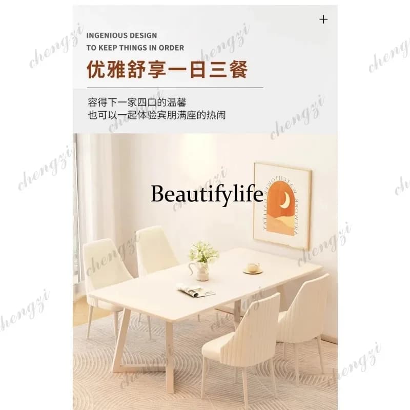 RR Kitchen Mobile Dining Table Coffee Restaurant Chairs Study Modern Luxury Dining Table Gaming Mesas De Comedor Home Furniture