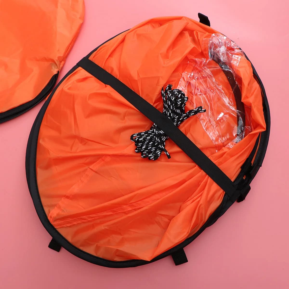 1 pezzo di pagaia antivento per kayak in PVC premium, robusta, durevole, facile da installare, ottimo accessorio per canoa, pagaia antivento per canoa arancione
