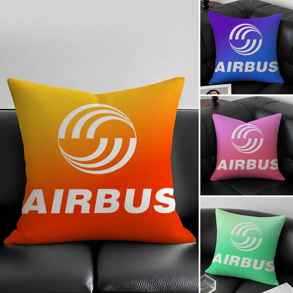 Brand A-AIRBUS Cushion Cover Natural Linen Pillowcase Set, All-in-One Decor for Sofa, Bedroom & Chair