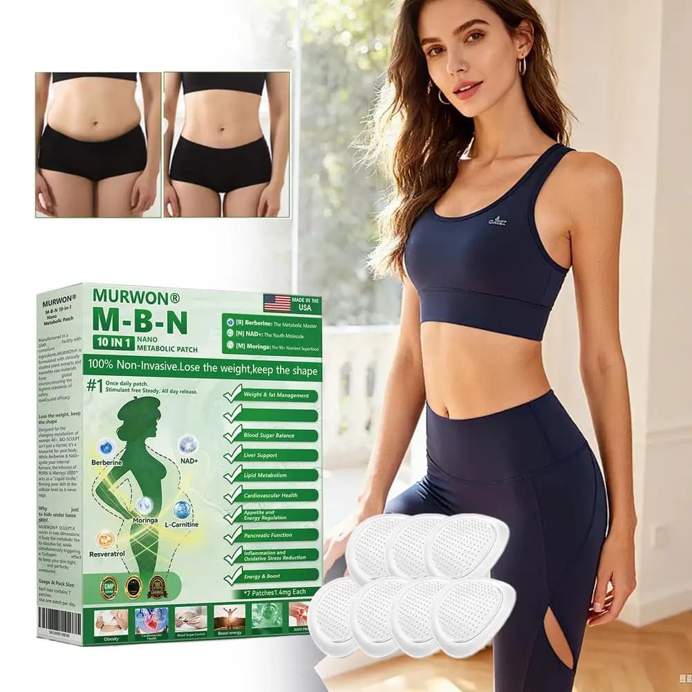 Modelling Slimming Patch with Micro needles, Nano-Release Technology, Skin Shade, Stimulate Collagen, 10 Functions, Body Care
