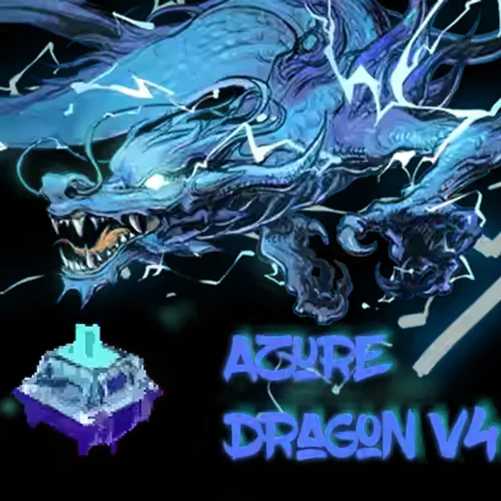 Gateron Azure Dragon V4 Advanced Switch Custom MX Switch 5 Pin Hot Swap Pre Lubricant Switch Mechanic Keyboard Pom