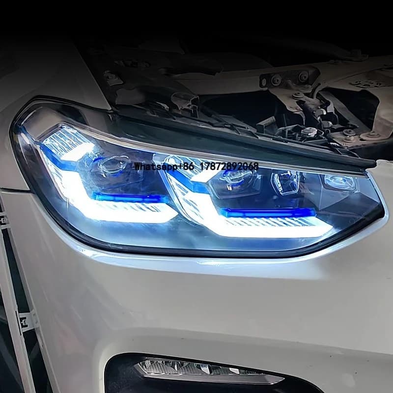 LED Headlight for X3 G01 G08 2018-2021, Upgrade to 2022 LCI Style Look Matrix Headlamp, Plug and Play Retrofit