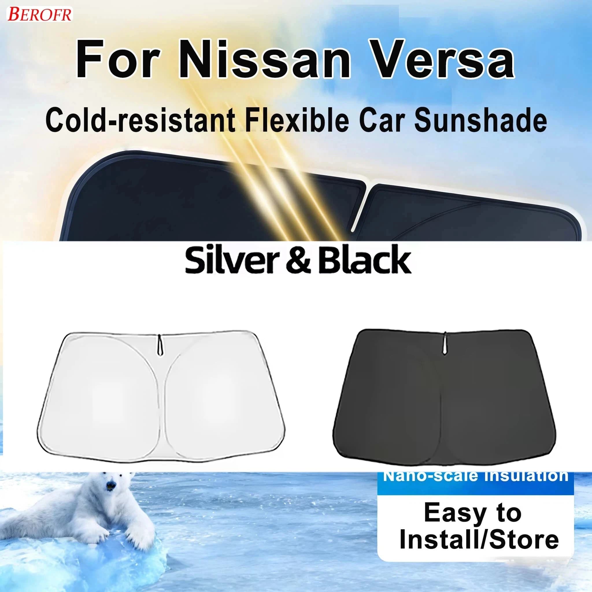 Parasole per Parabrezza Auto Nissan Versa 2020-2026, Copertura Isolante Termica per Finestrino Anteriore, Accessori Auto Estivi