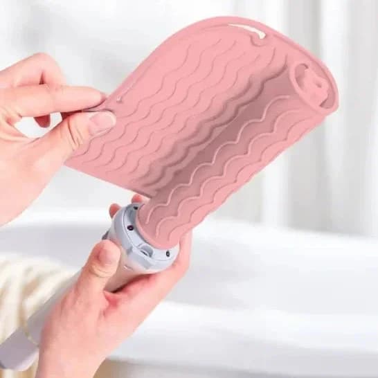 Portable Heat Resistant Silicone Insulating Mat, Hair Plate, Curtain, Non-slip Insulating Mat, Hair styling tool for travel