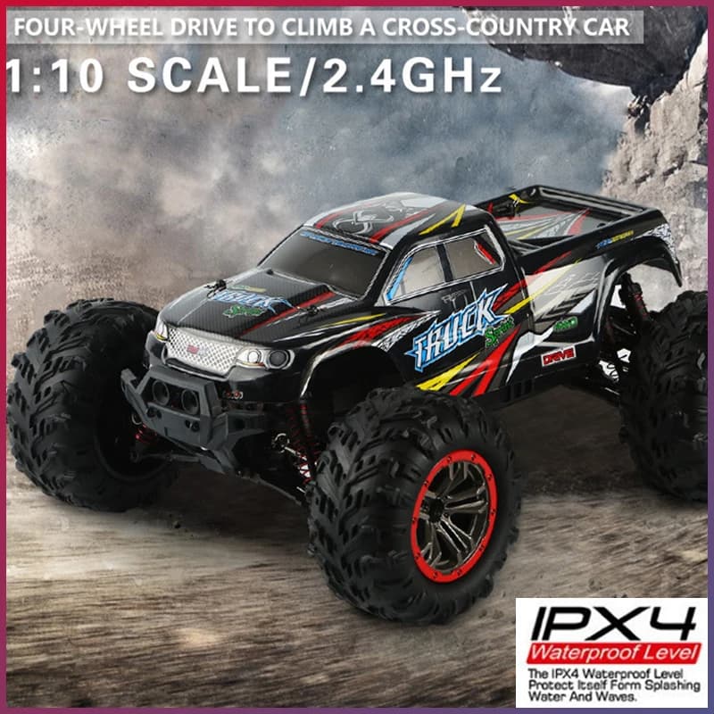 XLH 9125 RC Cars 1:10 Monster Truck, 4WD High-Speed RC Off-Road Vehicle, 2.4G Electric Toy Model Car, Perfect Gift for Kids