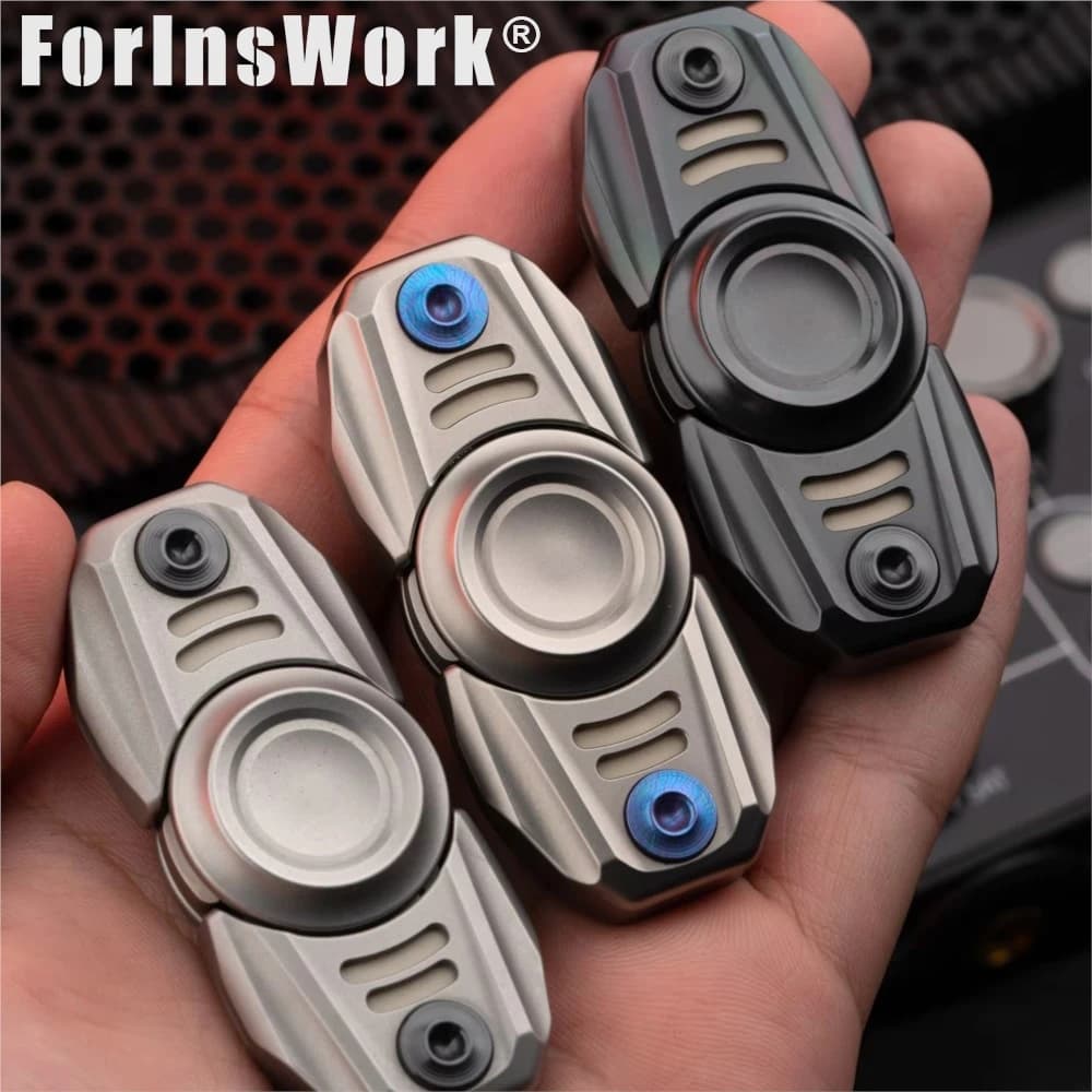 GJM PROMETHEUS EDC Diapason Open-Armor Fidget Toy | Giocattolo di decompressione magnetico 3 in 1 con effetto sonoro Figet Spinner