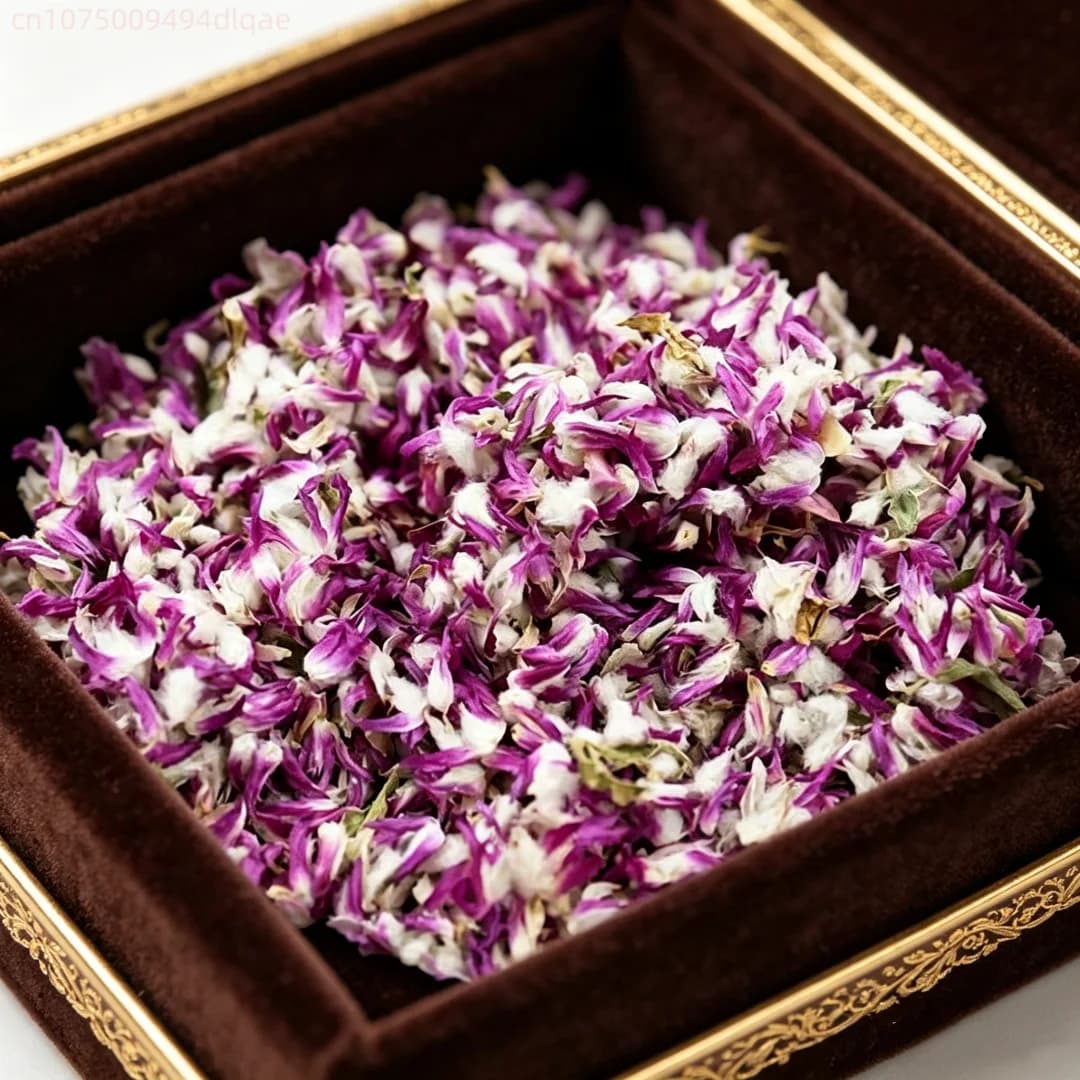 Natural Purple Globe Amaranth Dried Flower Petals Red Plum Blossom Dry Petals DIY Candle Soap Making Potpourri Wedding Confetti