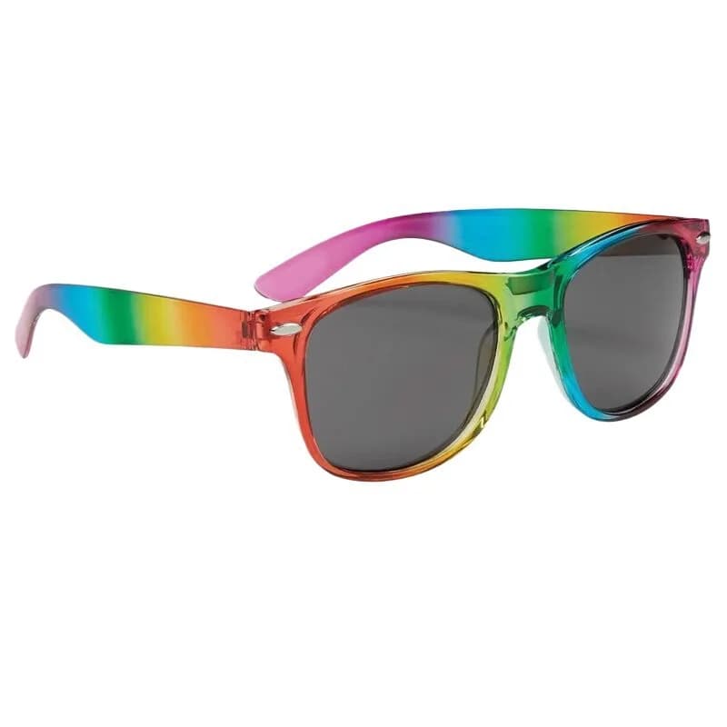 Colorful Gradient Rainbow Sunglasses Women Retro Square Frame Fashion Eyewear For Pride Parades Parties KJ140