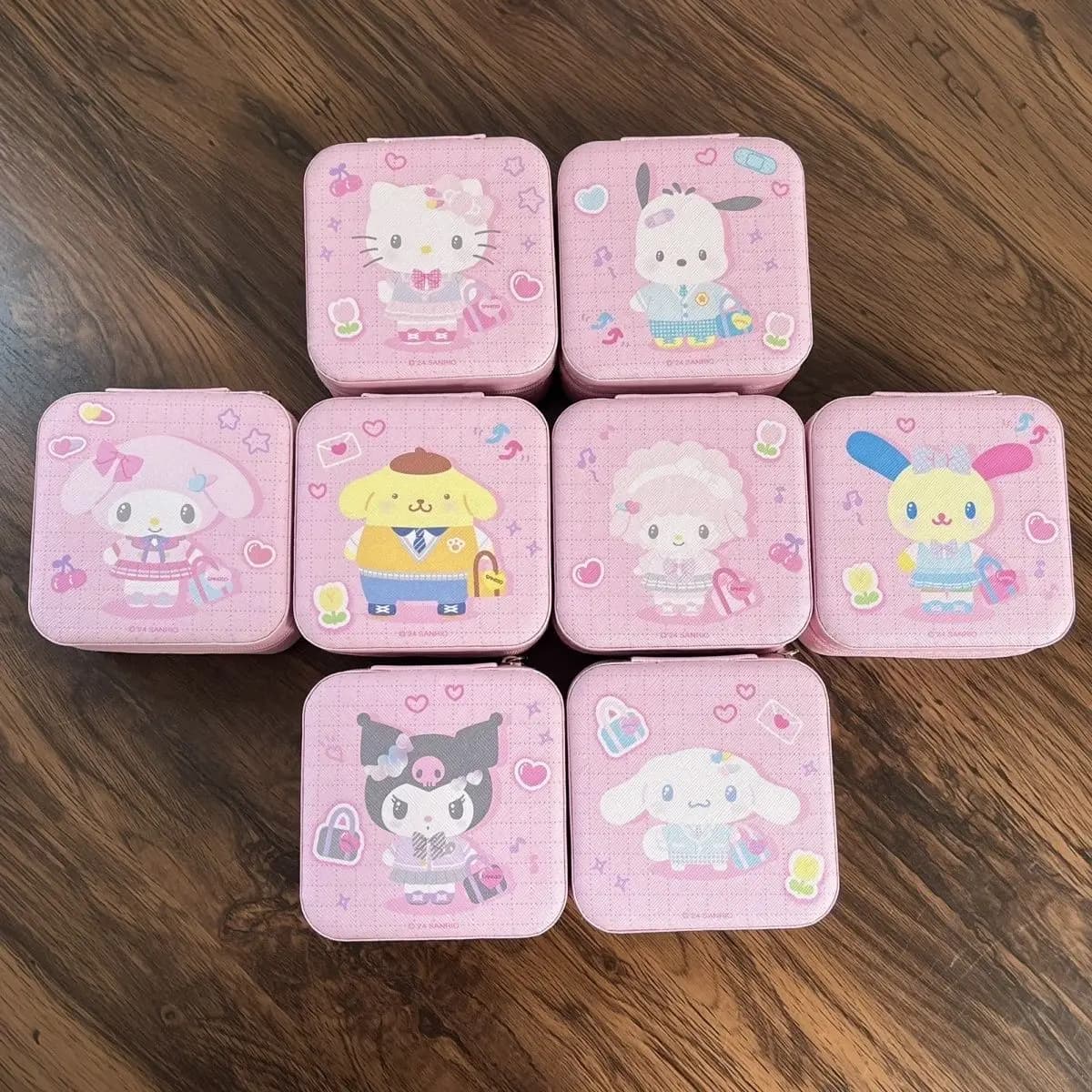 Scatola Quadrata Separabile Sanrio Hangyodon Hello Kitty da 10 Cm, Contenitore per Monete e Oggetti Vari, Decorazione da Scrivania, Regalo di Compleanno per Ragazze