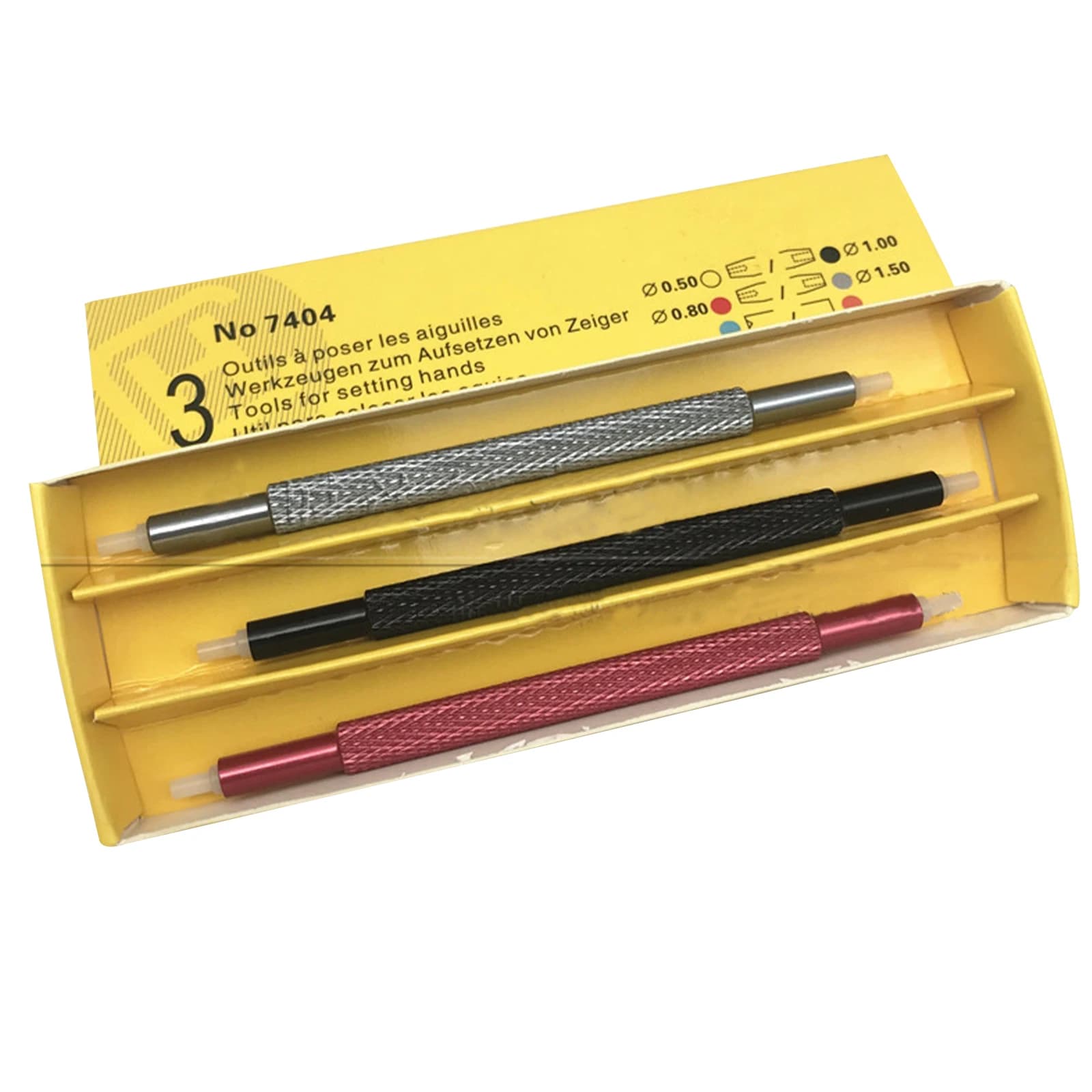 Set di 3 Pezzi per Applicazione Lancette Orologio, Strumento per Inserimento Lancette, Sollevatore e Rimozione Lancette per Orologiai