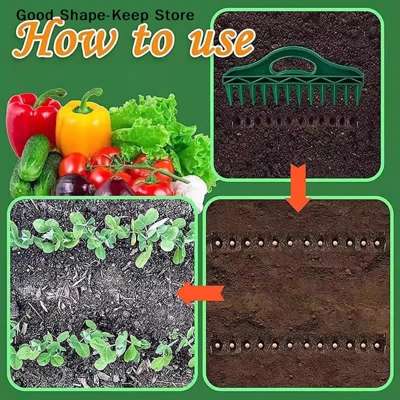 Dispenser di Semi DailySeed, Attrezzo per la Semina del Terreno, Seminatrice Portatile da Giardino per la Semina di Semi di Verdure, Fiori e Frutta in Casa