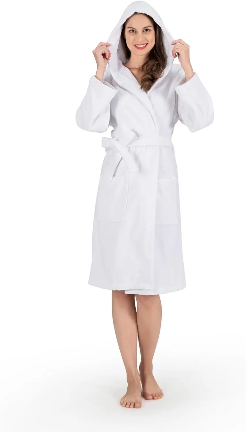 Accappatoio in spugna con cappuccio da donna Nine West