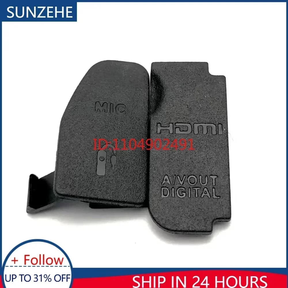 New USB Rubber Lid Door HDMI-compatible MIC Cap Interface Cover for Canon EOS 40D 50D 60D 70D 80D 800D/77D Camera Repair Part