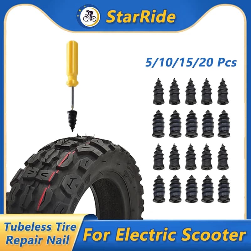 Kit di riparazione per pneumatici Tubeless per Scooter elettrico per Kaabo Dualtron KUGOO M5 Ninebot strumenti di riparazione per forature per unghie per pneumatici sottovuoto