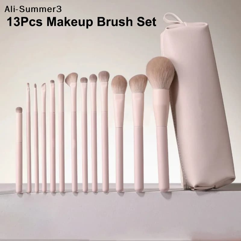 【Vx3】Beginner Makeup Brush Set 7-13Pcs Foundation Brush Concealer Eyeshadow Makeup Brush Cosmetic Makeup Beauty Tool