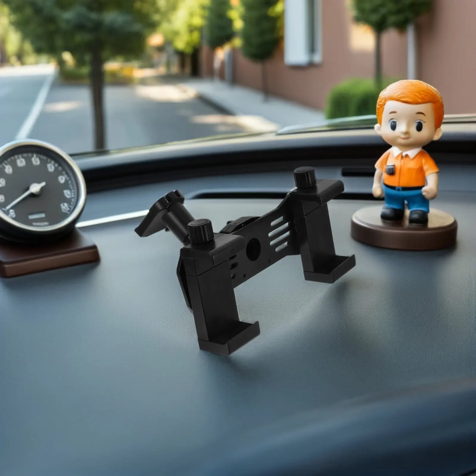 Support for Dash Cam Car Retrovisor, Double Adjustable Clamp, Robust Support for Dash Camera Dashboard, Guide Recorder