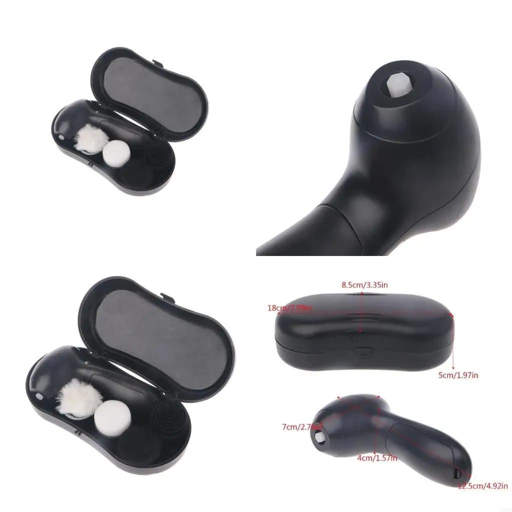 Handheld Automatic Electric Shoe Brush Polisher 5AA Battery Power Supply