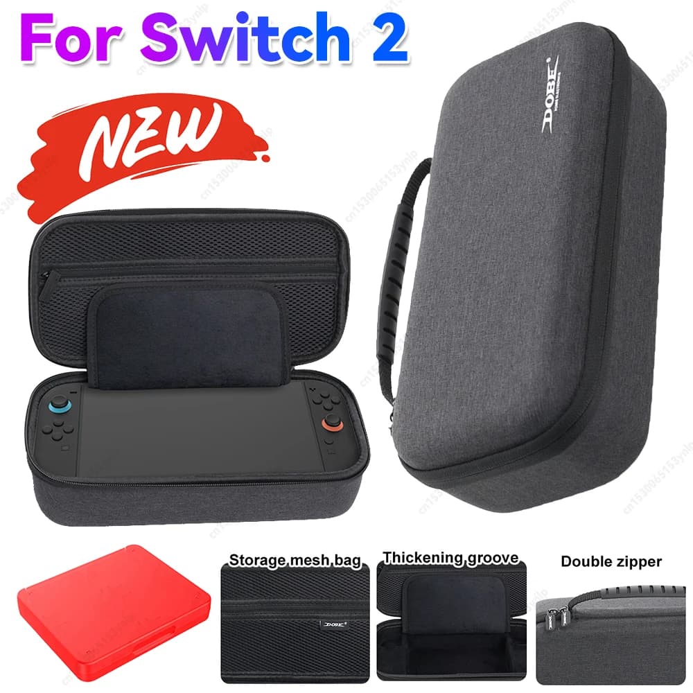 Custodia da trasporto con scatola portaoggetti per cartuccia di gioco da 8 bit Custodia protettiva da viaggio portatile per console di gioco Switch 2