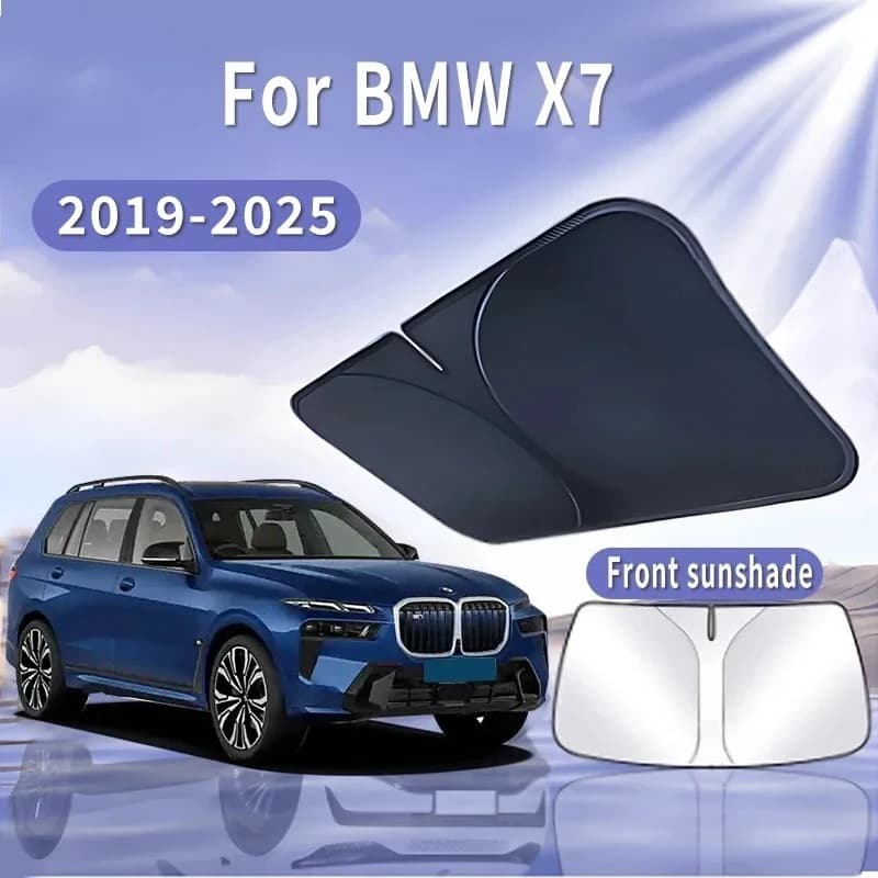 Pieghevole Auto Visiera Parasole Per BMW X7 2019 ~ 2025 2020 2021 Parabrezza Anteriore Parasole Isolamento Termico Estate di Raffreddamento Accessori Auto