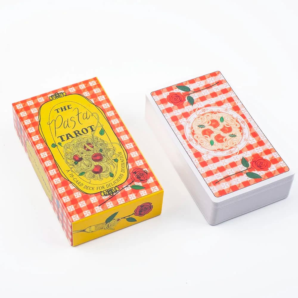 Pasta Tarot 78-Card Deck Board Game 10.3x6cm Delicious Divination Answer Your Questions & Manifest Juiciest Desires