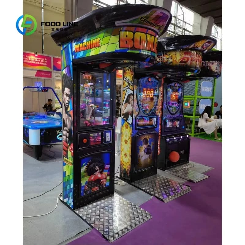 Customized Coin Operated Arcade Electronic Boxing Punch Game Machine Boxing Arcade Game Punching Bag Machine
