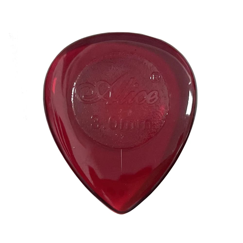 50 pezzi Red X-Heavy 3mm plettri per chitarra Waterdrop a goccia per chitarra elettrica Jazz