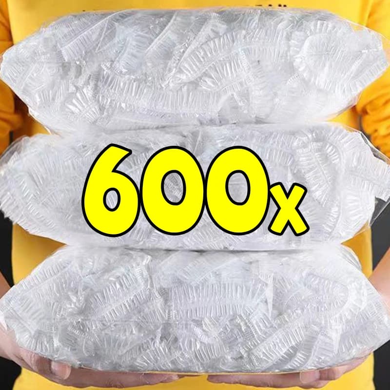 Coperture Alimentari Monouso in Plastica, Pellicola Elastica per Frutta Fresca da Cucina, Copriscarpe Elastici, Sacchetti Organizzatori per Cappelli da Doccia