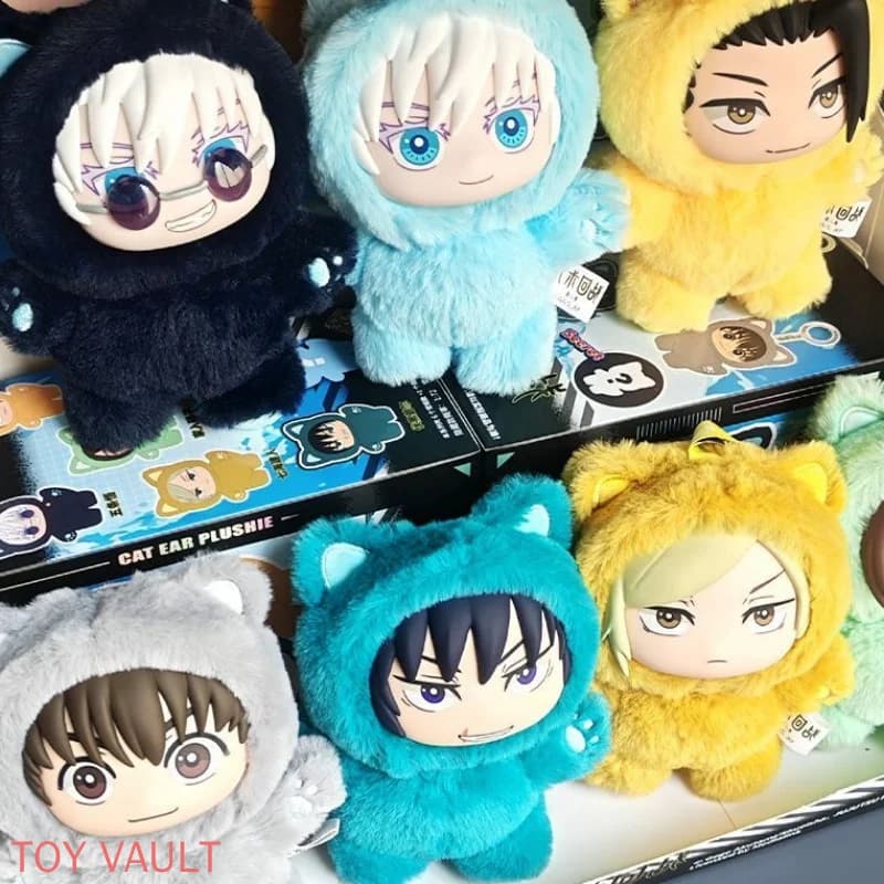 Inventory Genuine Eaki Jujutsu Kaisen Season 2 Cat Park Party Gojo Satoru Blind Box Doll Bag Pendant Model Collection Toys Gifts