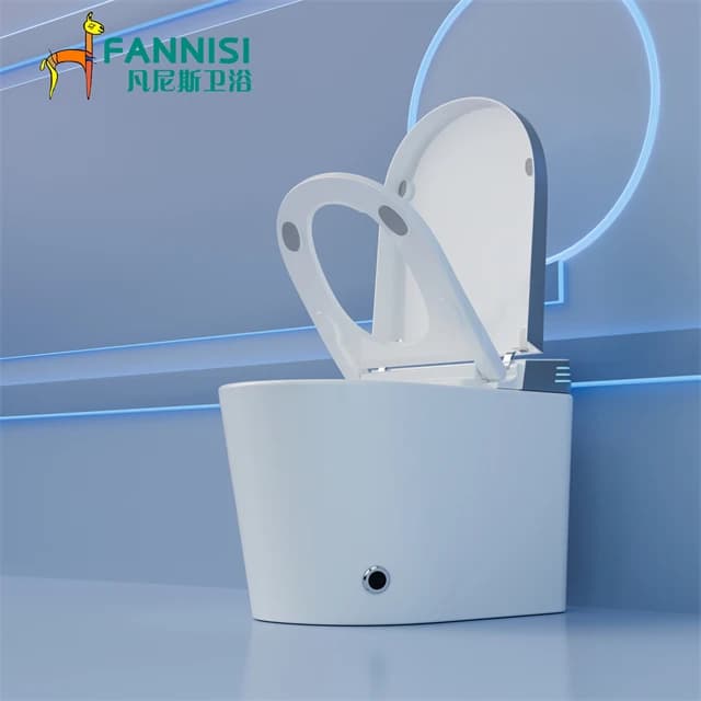 Luxury Electric Intelligent One Piece Closestool Wc Toilet Bowl Automatic Flush White Smart Bidet Toilet