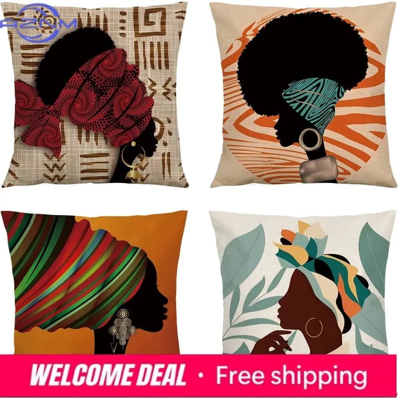 Abstract Pillow Cover Ethnic Tribal Pattern Pillowcase, Outdoor Sofa Bedroom Car Home Decoration Cushion Cover