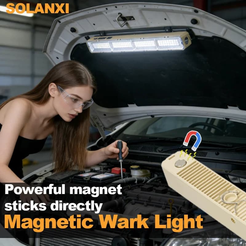 Lampada a LED SOLANXI, barra luminosa portatile magnetica, power bank, luce di emergenza per campeggio, illuminazione a LED per interruzioni di corrente.