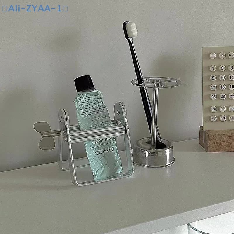 【ZYAA-1】Supporto per spazzolini in acciaio inossidabile, porta dentifricio, organizer per la casa, scaffale da cucina, accessori per il bagno