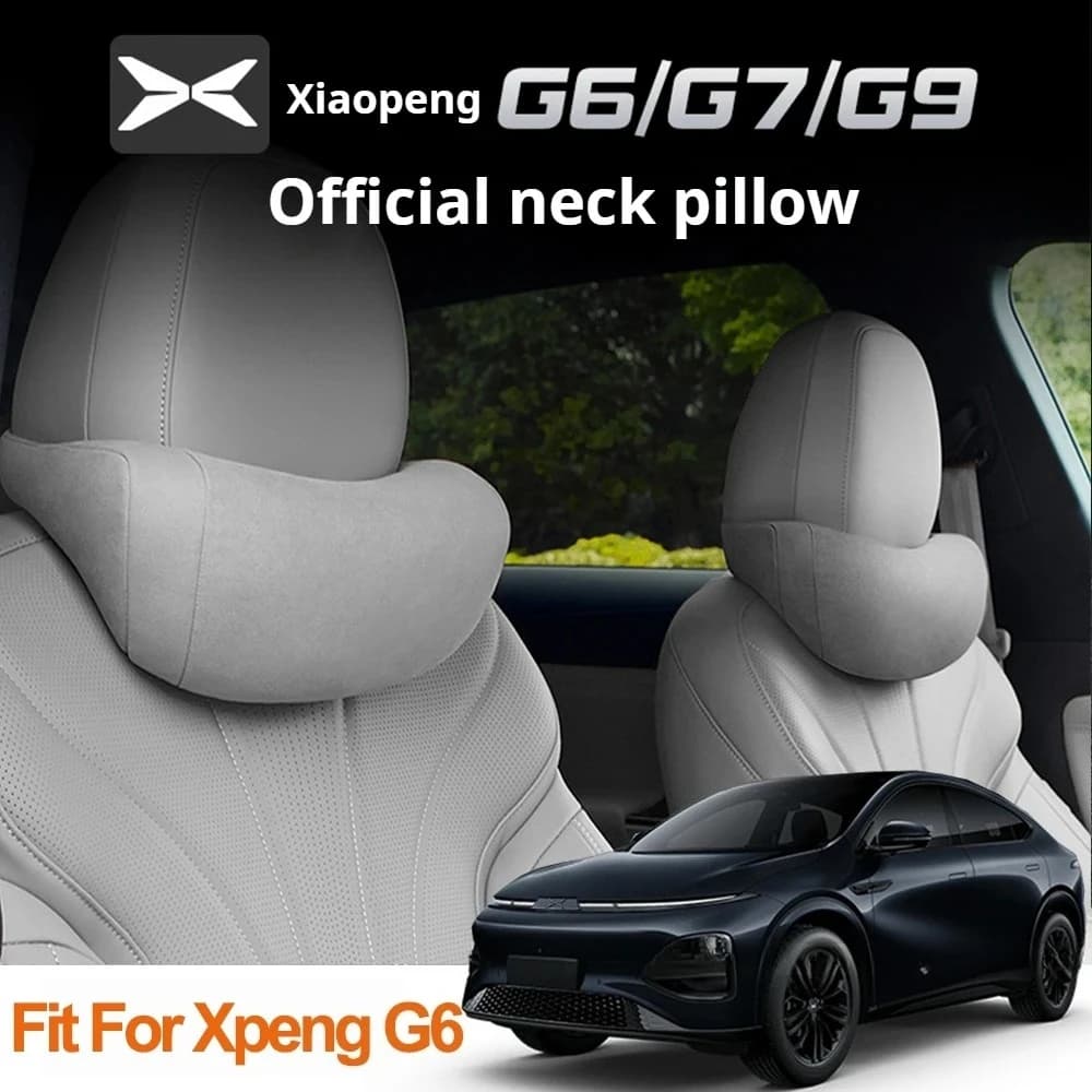 Car Headrest Lumbar Pillow Original Fit For Xpeng G6 G9 X9 P7+ Xiaopeng G6 2025 Car Color Neck Protection Pillow Car Interior