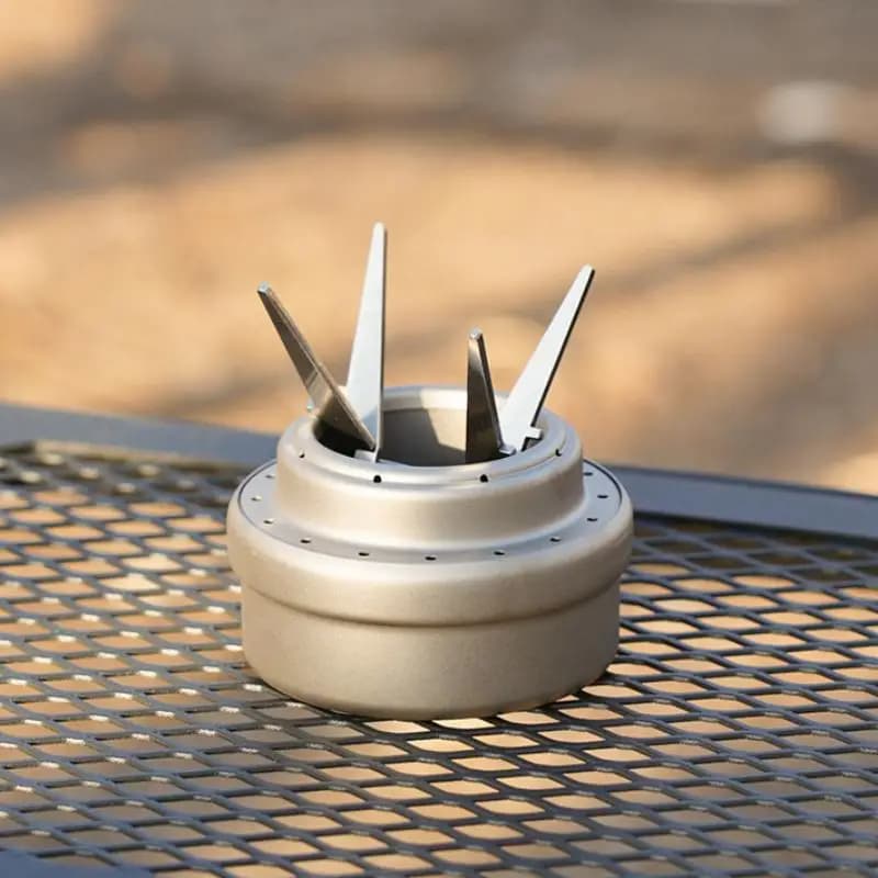 Detachable Four-corner Kettle Bracket Outdoor Camping Accessories Portable Stainless Steel Alcohol Stove Internal Bracket