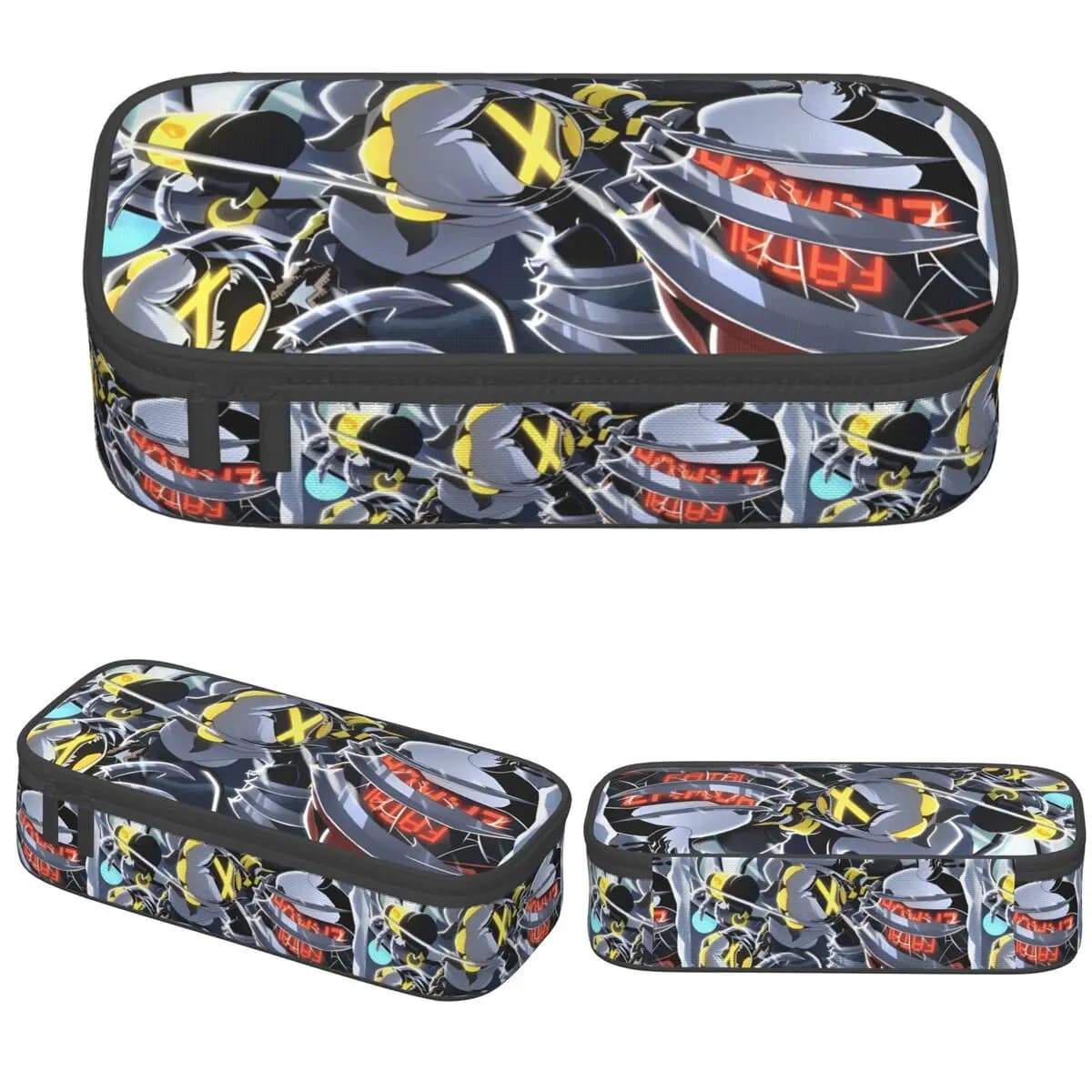 Murder Drones Astucci per matite Moda Retro Serie TV Portapenne Borse per trucco per materiale scolastico per studenti Regali Astuccio per matite