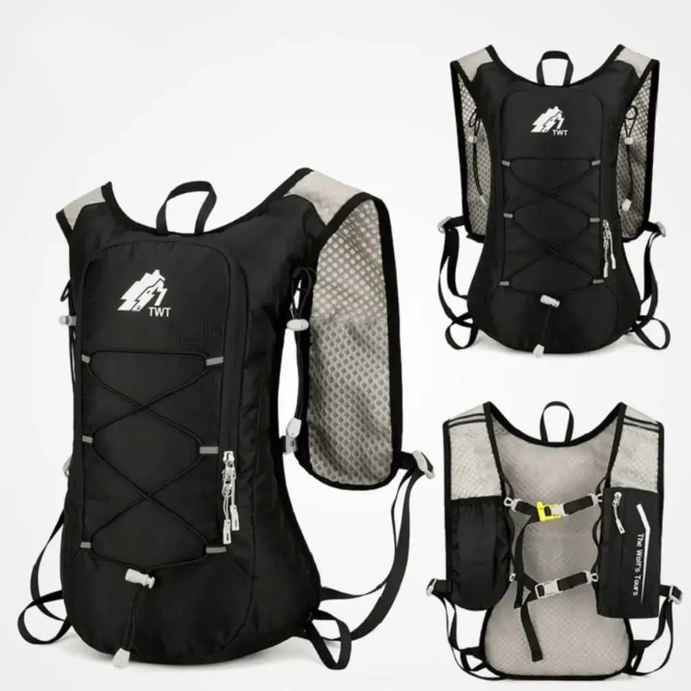 Zaino idrico impermeabile da esterno, borsa da alpinismo riflettente e traspirante, zaino sportivo multifunzionale ultraleggero