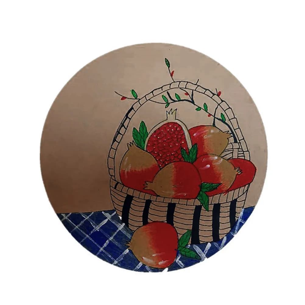25 Sheets Round Kraft Sketch Paper Thick Smooth Drawing Pads Double Sided Ideal for Sketch Cartoon Watercolor Painting Crafts