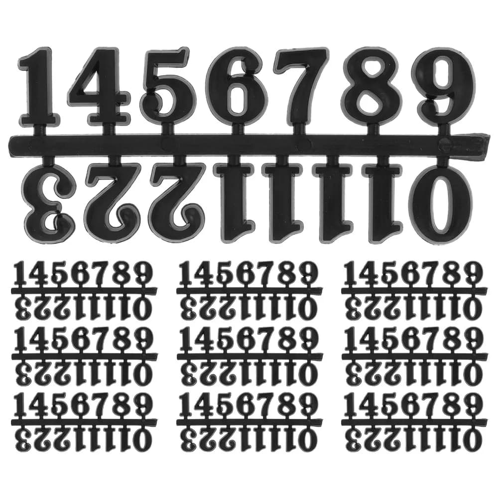 Set of 10 Arabic Numbers for Watches, Fa-da-Te Kit for Wall Clocks, Modern Decor for Living Room and Bedroom, Assembling Spare Parts