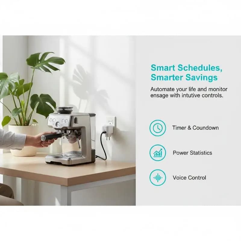 Smart Socket EU 16A/20A AC100-240V Wifi Smart Plug Power Outlet, Alexa Home Voice Control, For Tuya Smart Life APP