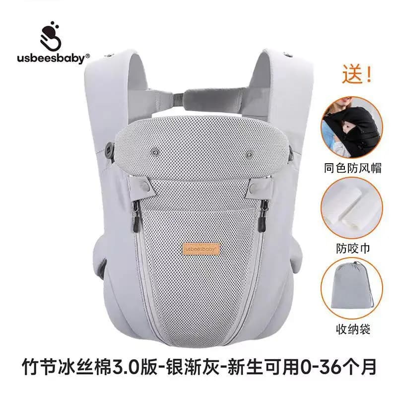 Marsupio per Neonati Usbeesbaby, Semplice e Leggero, Traspirante per l'Estate, Ausilio per la Camminata del Bambino