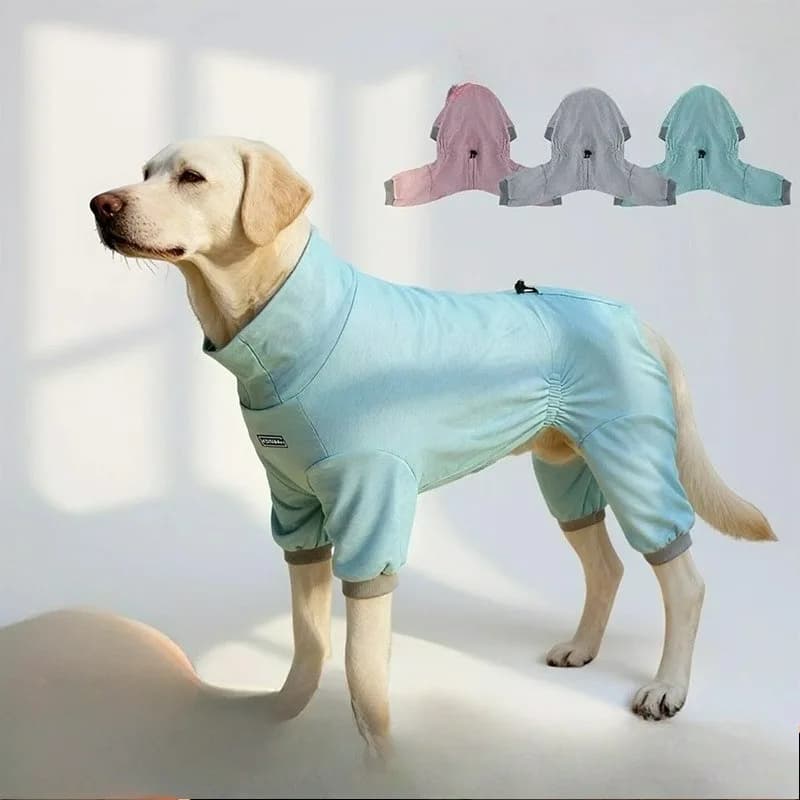 Crew Neck Pullover Teddy Pajamas Knitted Pet Pajamas Anti-hair Four-legged Dog Pajamas Elastic Dog Clothes