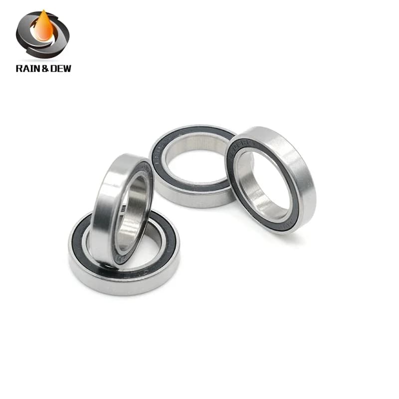 6PCS 6800-2RS Bearing 10x19x5 MM ABEC-7 6800RS Metric Thin Section Ball Bearings for Bicycle Hub Front Rear Hubs Wheel