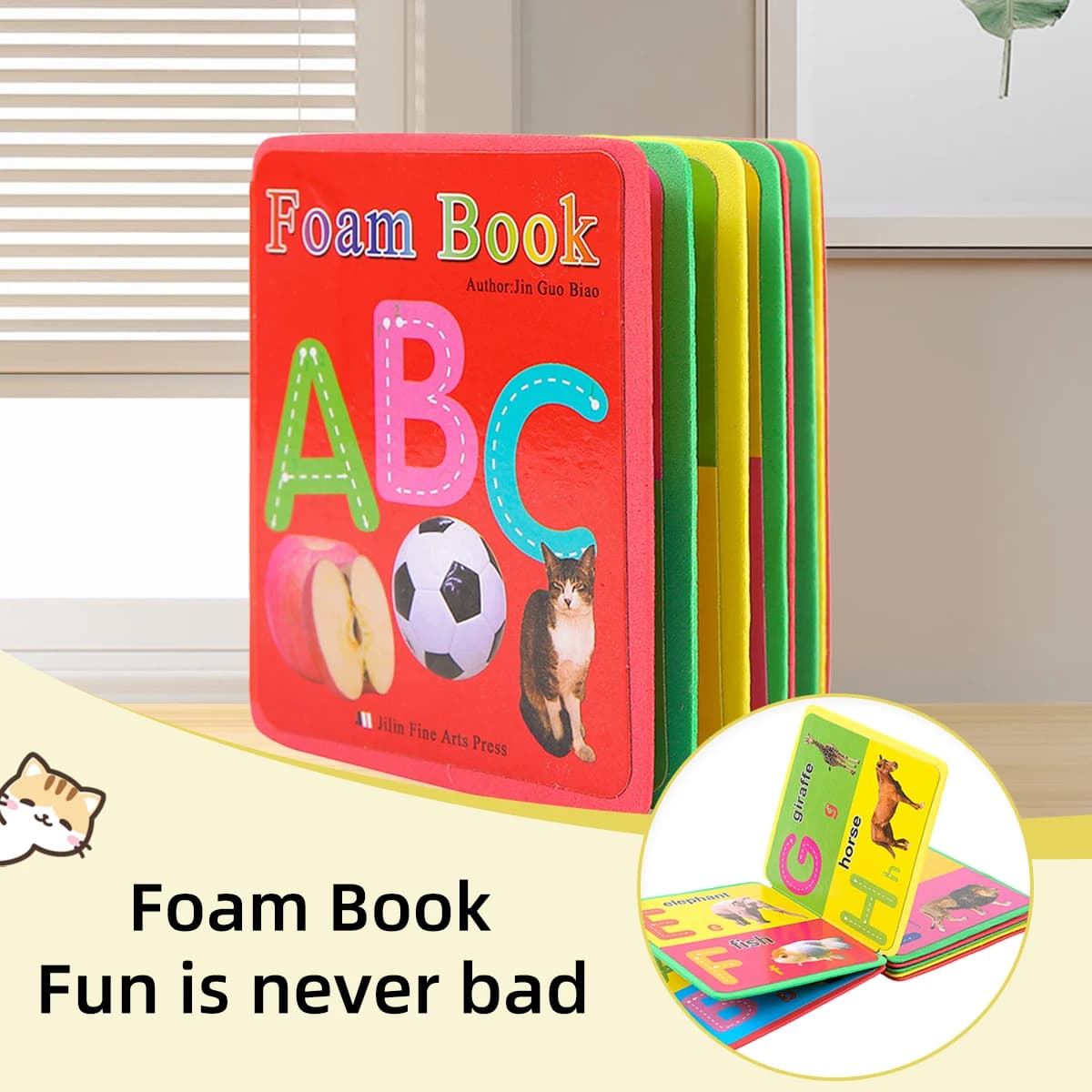 Libro Eva inglese per bambini Apprendimento cognitivo per bambini Il design ad angolo arrotondato non fa male alle mani splendidamente Giocattoli educativi per bambini