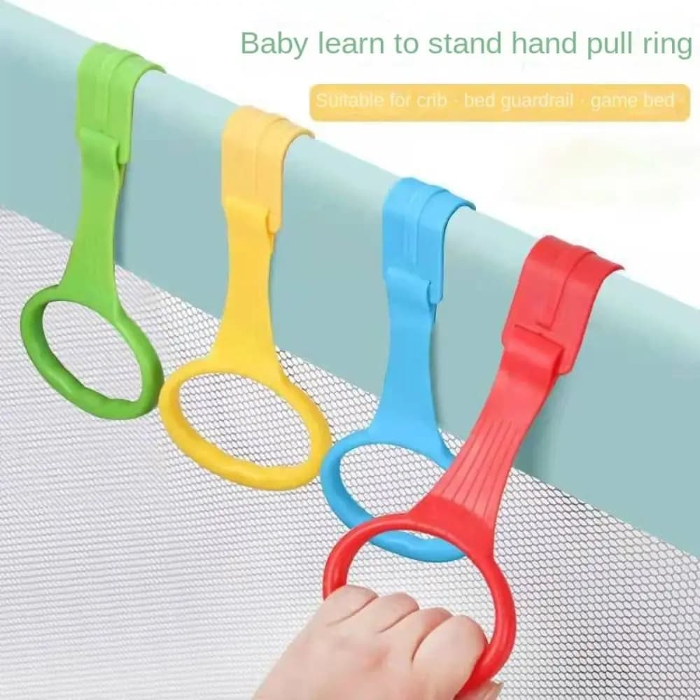 2/4 Pezzi Anelli di Trazione in Plastica per Box Neonato, Leggeri, Accessori per Box, Ganci per Culla, Ausili per la Deambulazione del Bambino, Box per Neonati