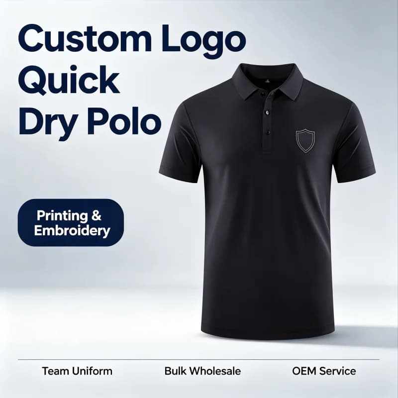 UPF Quick Dry Polo Shirt Breathable Lightweight Hiking Golf Outdoor Men Women Wholesale