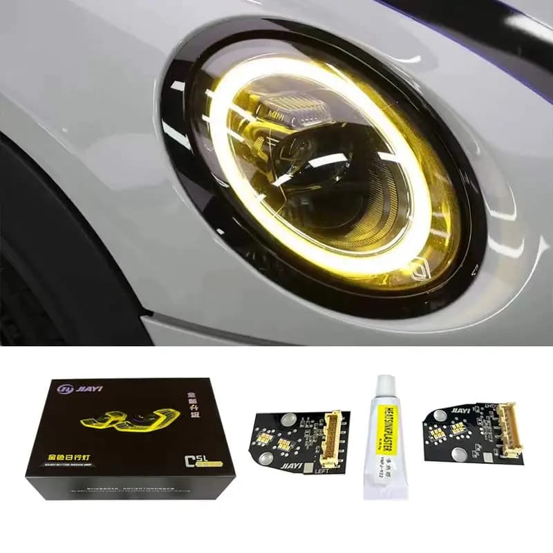 PER BMW Giallo DRL Luce di marcia diurna ChipMini F55 F56 F57 F54 Scheda LED LCI Fari giallo limone