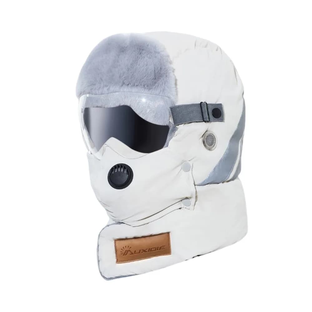 Cappello bomber alla moda antivento Mantieni caldo berretto da sci invernale con occhiali Cappello di protezione per le orecchie da ciclismo ispessito per sport all'aria aperta