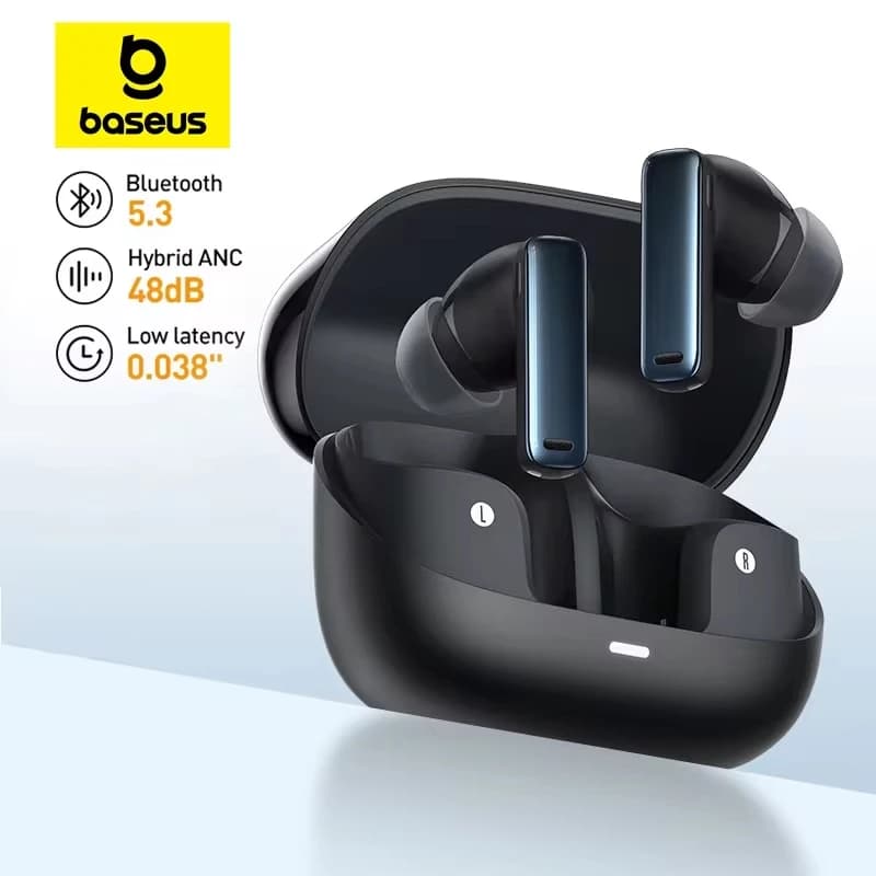 Baseus Bowie M2s ANC Auricolare Bluetooth 5.3 Cancellazione attiva del rumore -48dB Supporto per cuffie wireless Auricolari audio spaziale 3D