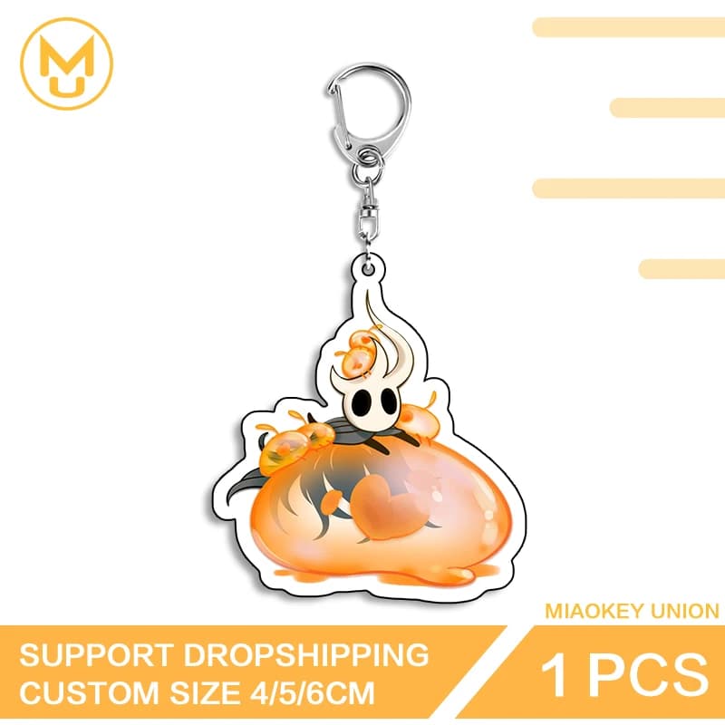 Portachiavi Hollow Knight personalizzabile, ornamento da appendere con ritratto Y2K, gioiello unico, decorazione fai da te per borse e portafogli